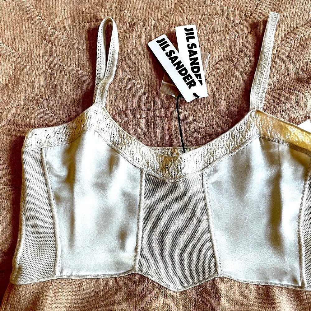 Unique Jil Sander Peachy  Dress. Brand new w/tags.